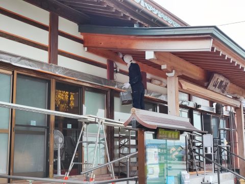 漆喰の塗装工事のお知らせ