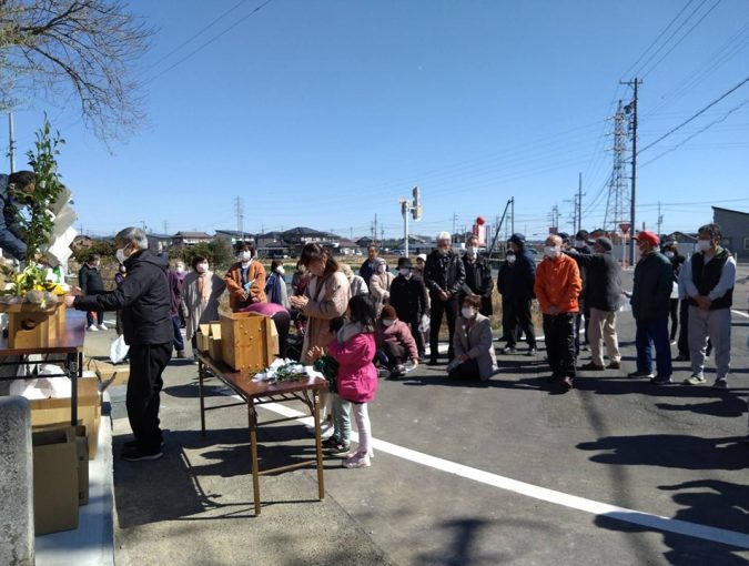 秋葉山の常夜灯、落慶