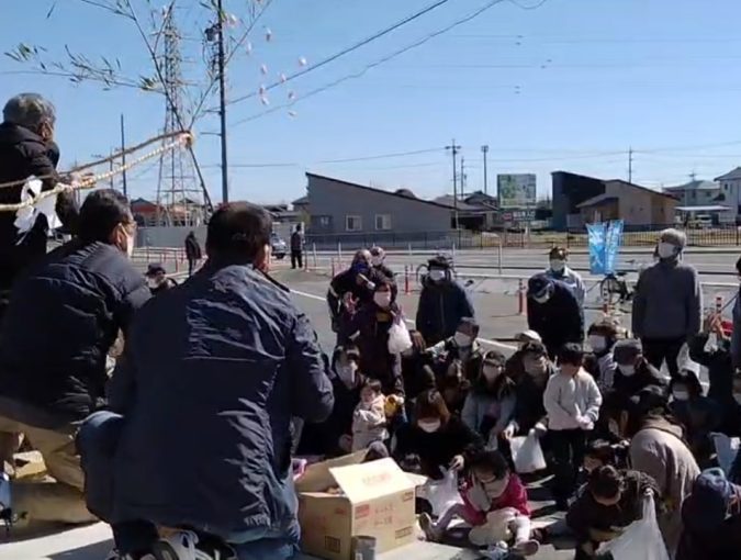 秋葉山の常夜灯、落慶