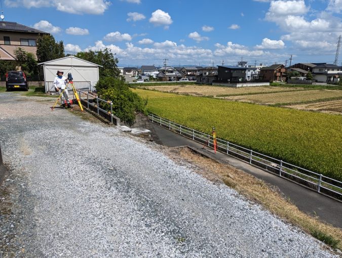 福応寺前後の法面の擁壁工事 進捗状況